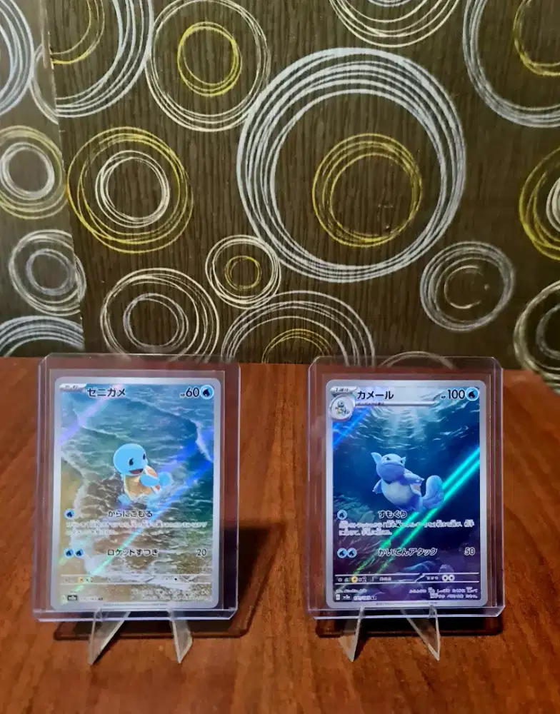 Kartu pokemon Squirtle & wartotle