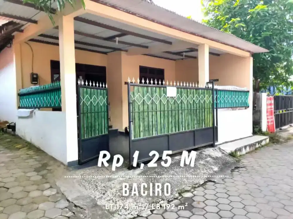 Dijual Rumah Strategis Hanya 50 meter dari Jalan Gondosuli Baciro
