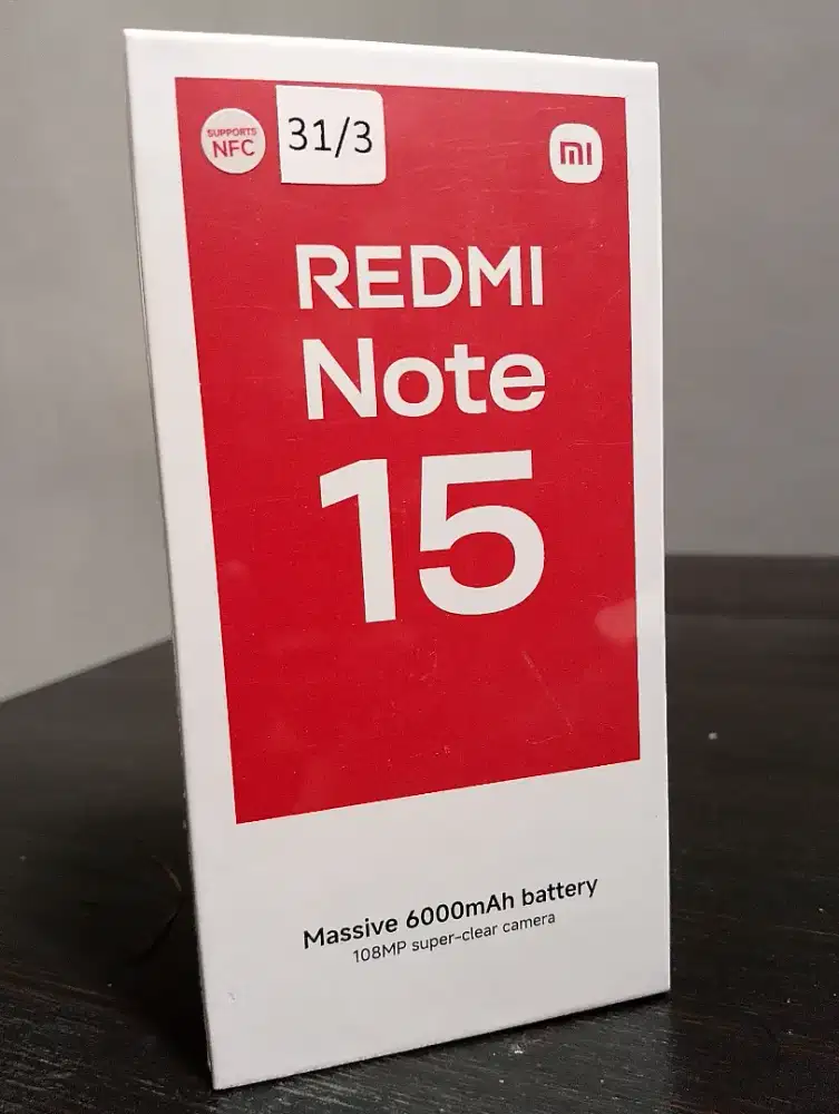 HP Baru Redmi Note 15 Hitam 8GB/256GB garansi resmi