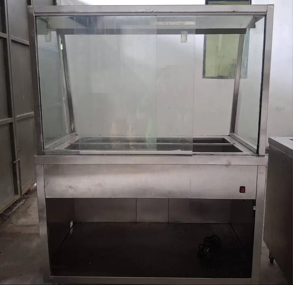 Stainless Steel Bain Marie Counter