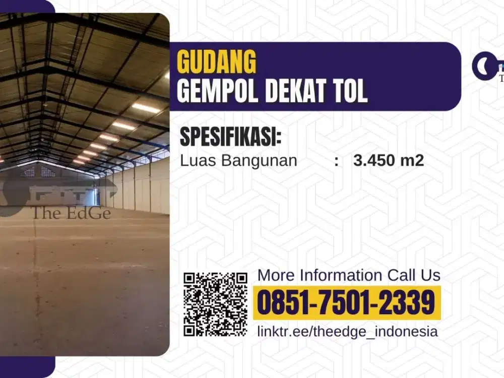 Gudang Disewakan Gempol Pasuruan 3.036 m² – Akses Tol Strategis