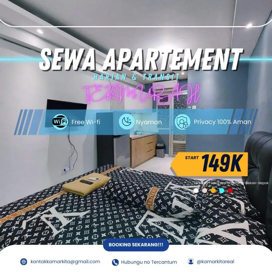 Sewa apartemen Harian/Transit Springwood Residence Tangerang Termurah