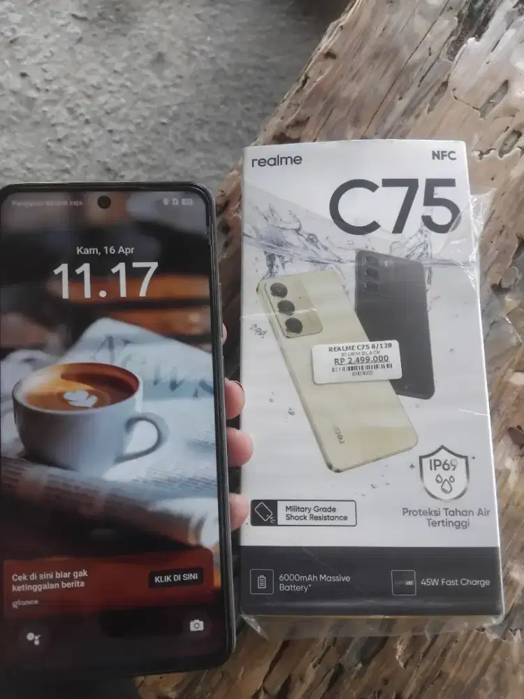 Jual cepat realme c75 lengkap