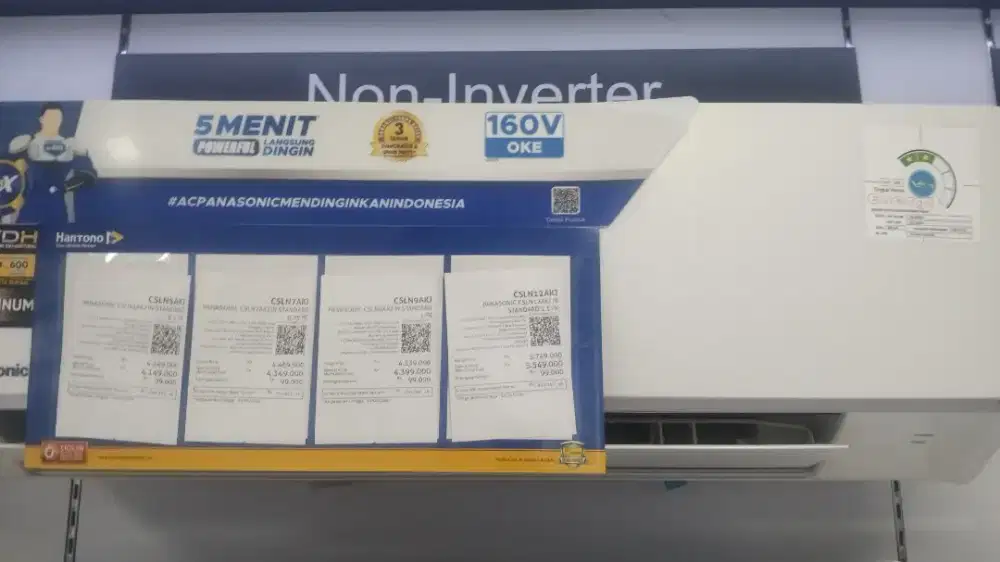 CICILAN TANPA KARTU KREDIT AC PANASONIC 1PK