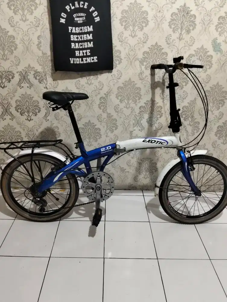 Sepeda lipat ukuran 20 untuk umur 5-17 tahun