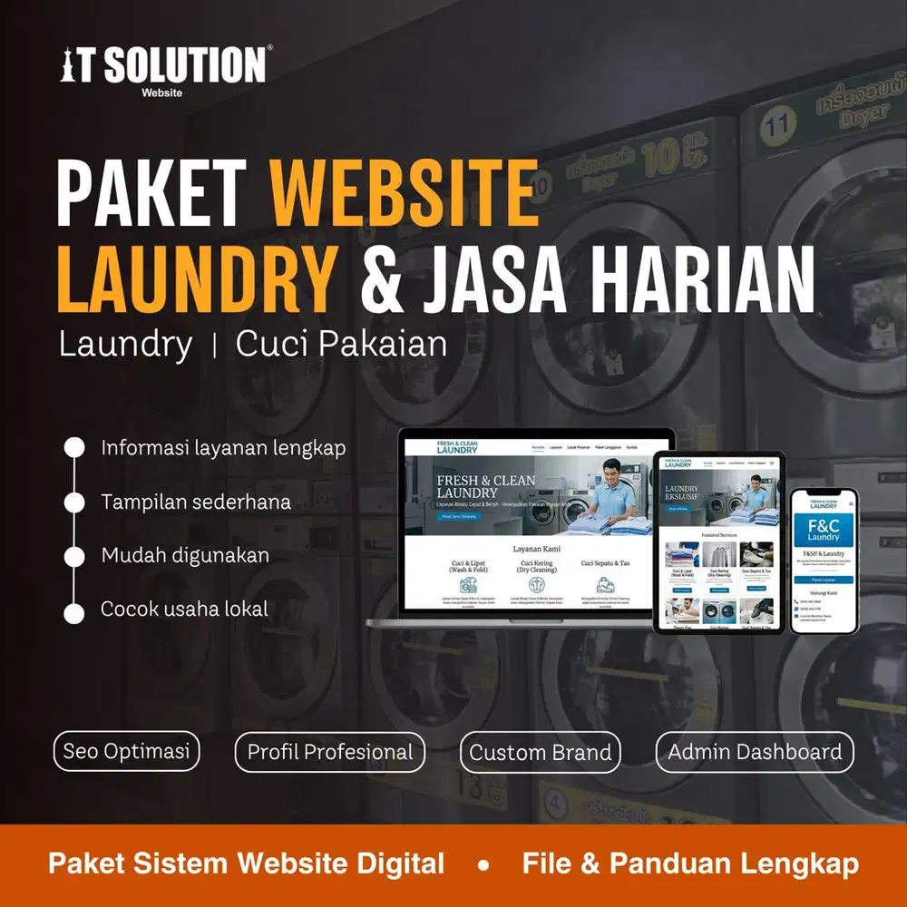 Pembuatan Website Laundry Konek POS Kasir