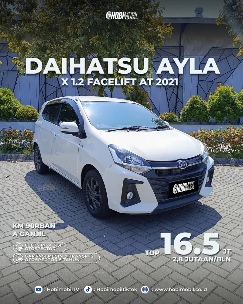 Daihatsu Ayla x 1.2 at 2021 garansi mesin transmisi 5th
