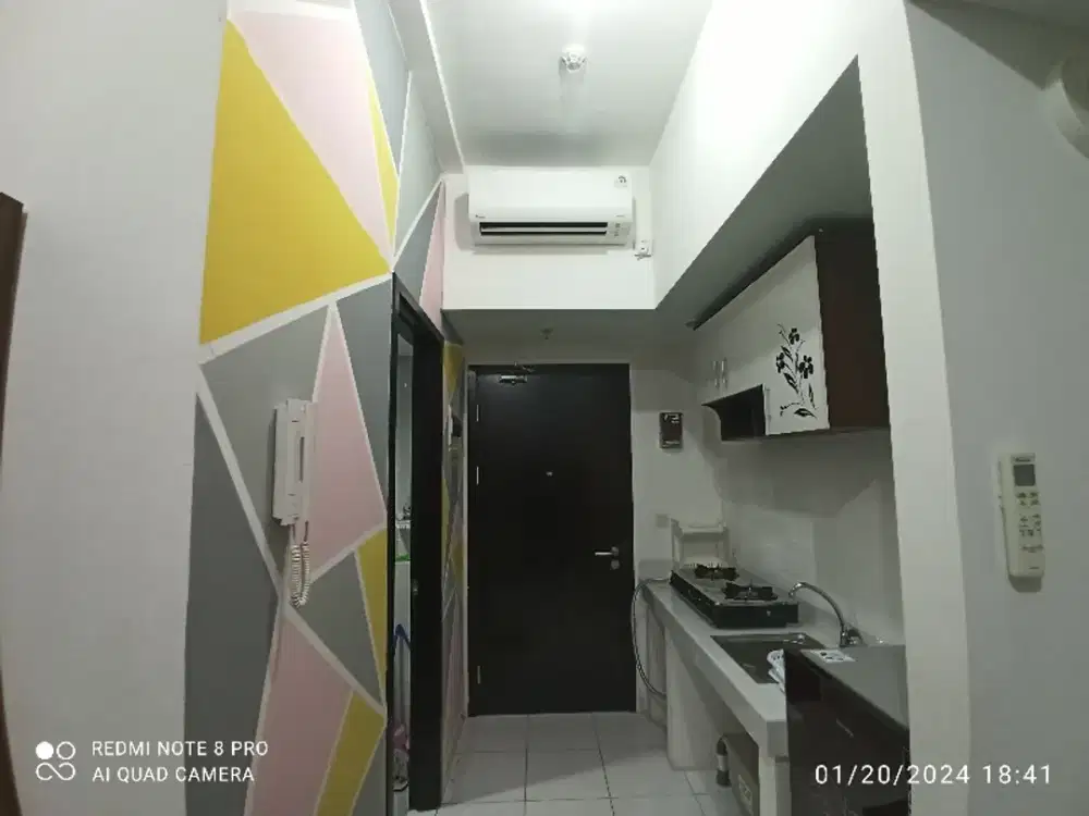Dijual Apartemen Studio Furnished dekat Aeon Mall BSD, Tangerang, Nego, Bebas Banjir