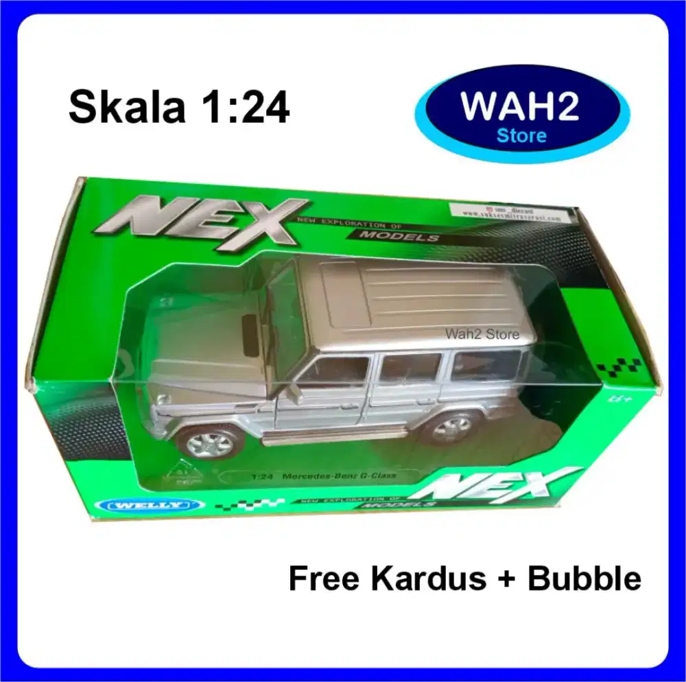 Diecast Welly Original Mercedes Benz G Class Silber
