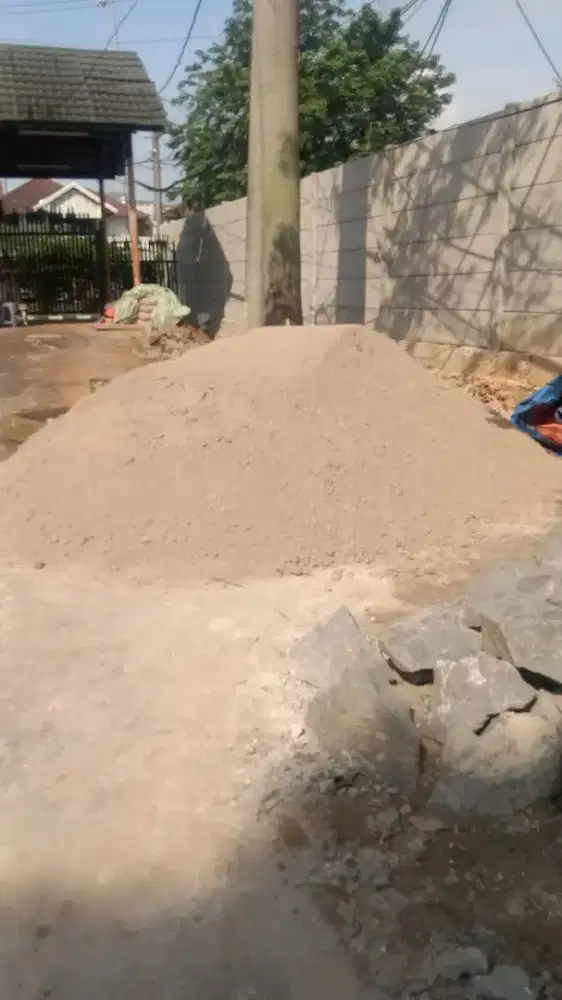 Pasir pasang batu kali sirdam Pasir ayak