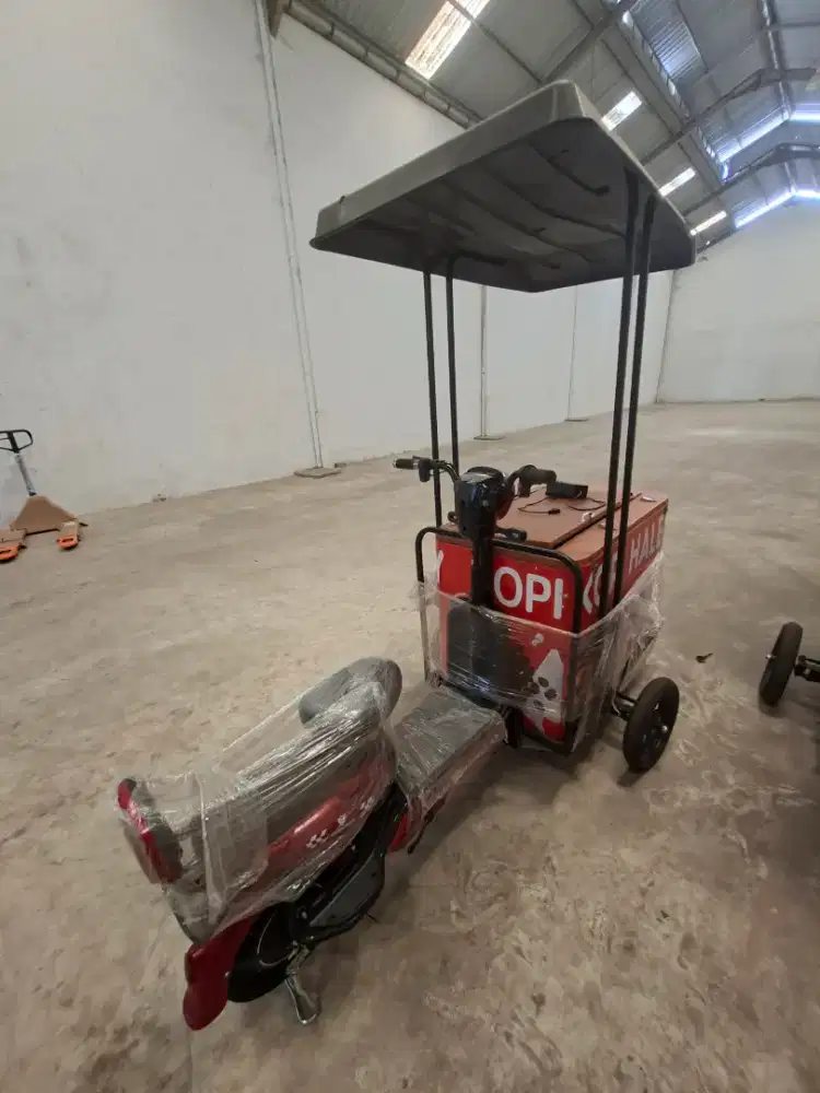 Sepeda listrik kopi keliling