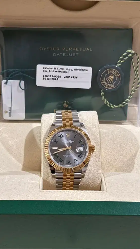 ROLEX DATEJUST II 41MM WIMBLEDON DIAL ORIGINAL 1000%