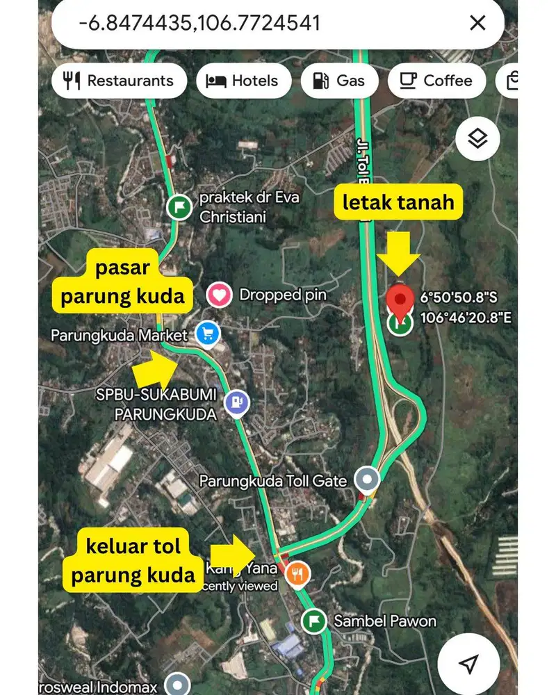 DIJUAL DAN HARUS TERJUAL TANAH STRATEGIS PARUNG KUDA SUKABUMI
