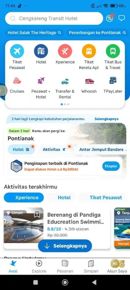 Jual tiket pesawat dan hotel murah bisa nego, via traveloka