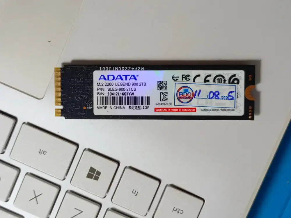 SSD NVMe 2TB ADATA Legend 900 Mulus Garansi Panjang