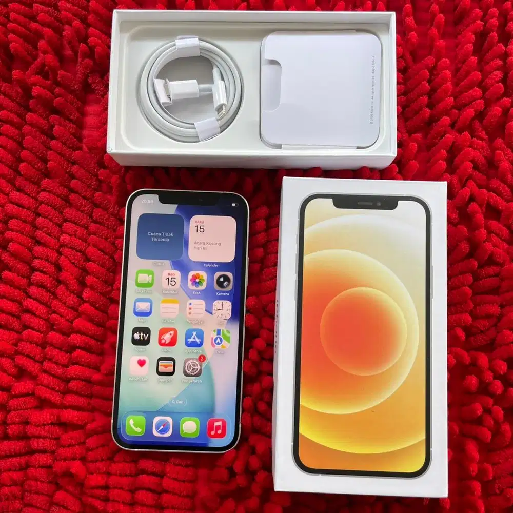 IPhone 12 128GB Lengkap Regional Ex inter Jaringan all Operator