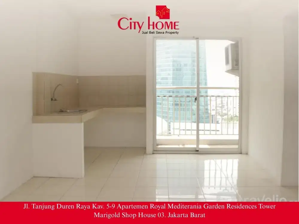 Jual Apartemen 3BR Unfurnished di Apartemen Mediterania Garden Residences 2 Tanjung Duren Jakarta Barat