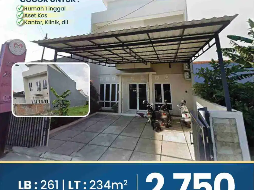 DiJual Bangunan READY 2 LANTAI STRATEGIS pinggir Jalan Sawunggaling Raya Mulawarman Tembalang