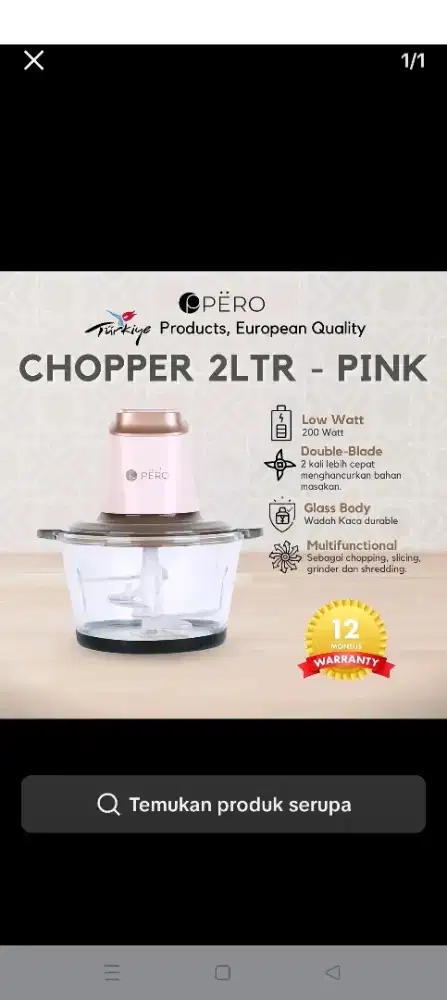 Chopper pero blm pernah dipakai