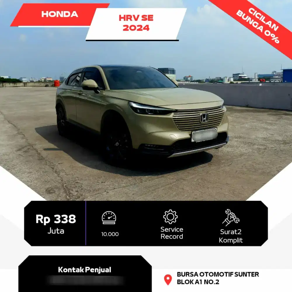 KM 10RB | ORISINIL TERAWAT | HONDA HRV SE 2024 PAKAI 2025 RS SENSING