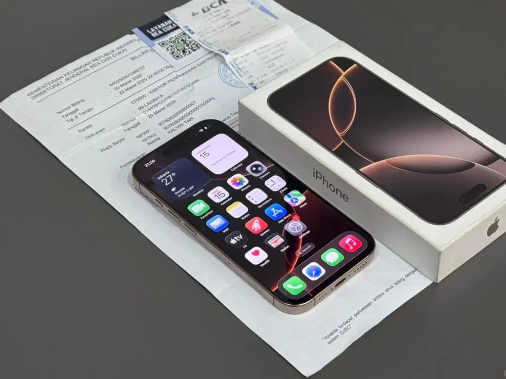 Iphone 16 PRO 256GB RESMI MULUS bisa TT