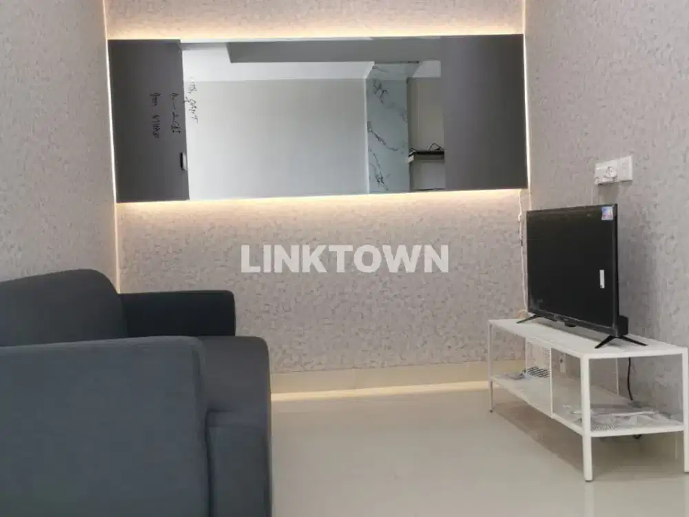 Full Furnish dan Langsung Akses Garden Apartemen 1 Br di Grand Sungkono Lagoon