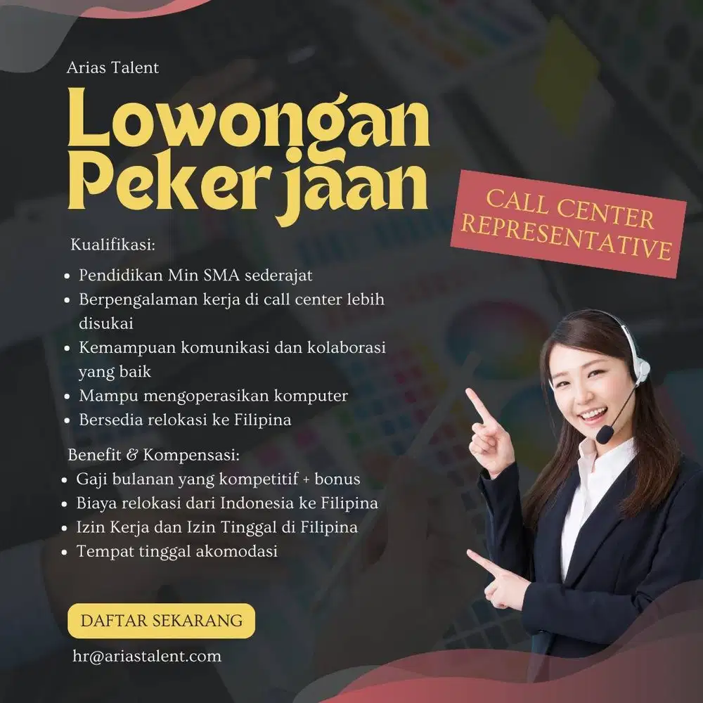 lowongan kerja sales dan call center