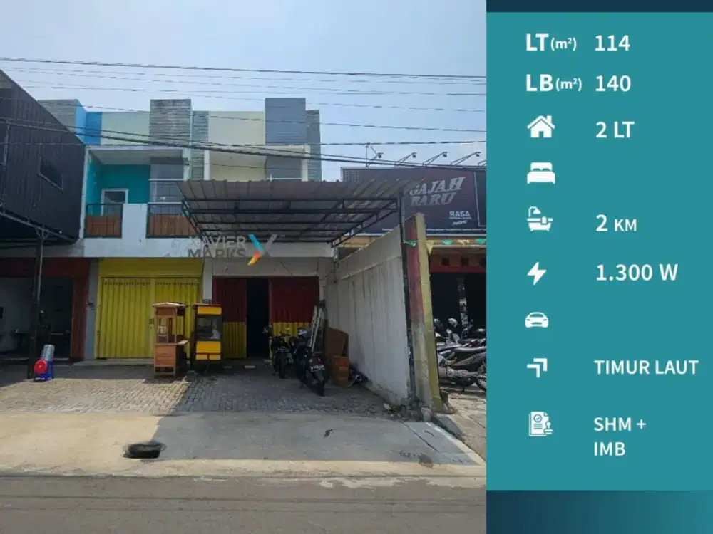 Dijual Ruko Cocok Berbagai Usaha di Jl Danau Jonge Malang