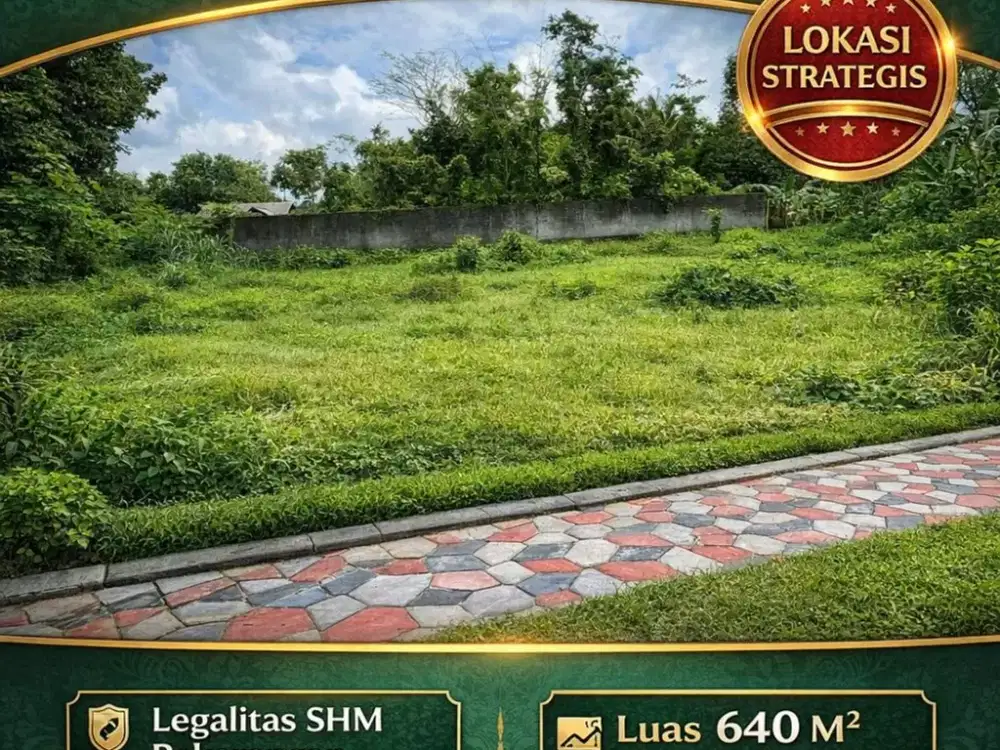 Tanah Jogja Kost Area Kampus UII Kaliurang SHM Pekarangan