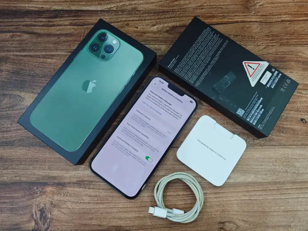 Iphone 13 Pro Max 512GB Green Ex ibox Lengkap Normal bisa COD