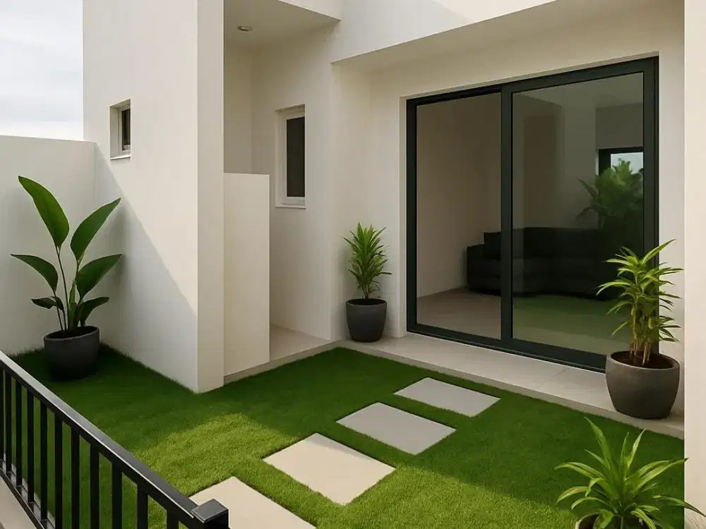 Rumah Hoek Murmer LT 106m bisa KPR Bonus  Kanopi