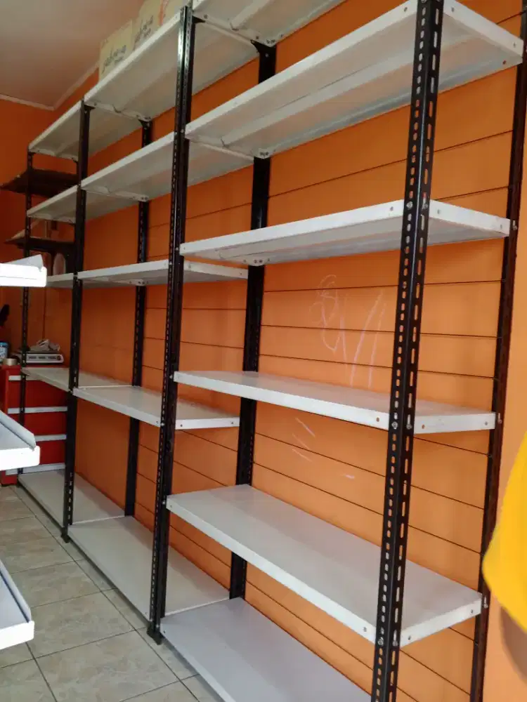 Rak Besi Siku Serbaguna/ Rak gudang siku lubang