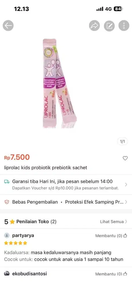 Liprolac Probiotik Prebiotik Kids