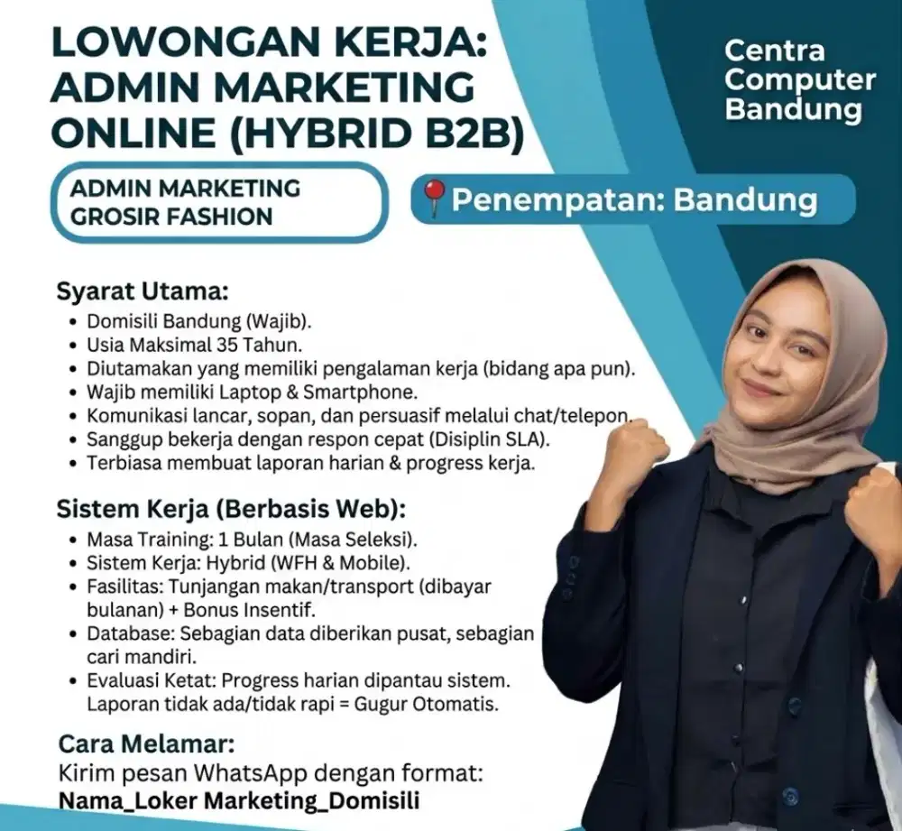 admin marketing online (hybrid b2b)