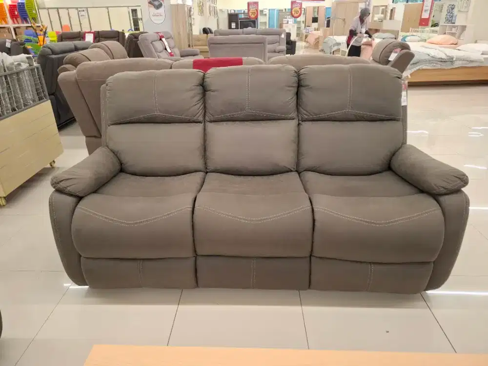 Sofa Recliner 3 Seater Abu abu