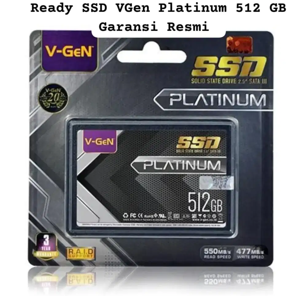 SSD VGen Platinum 512 GB Garansi Resmi