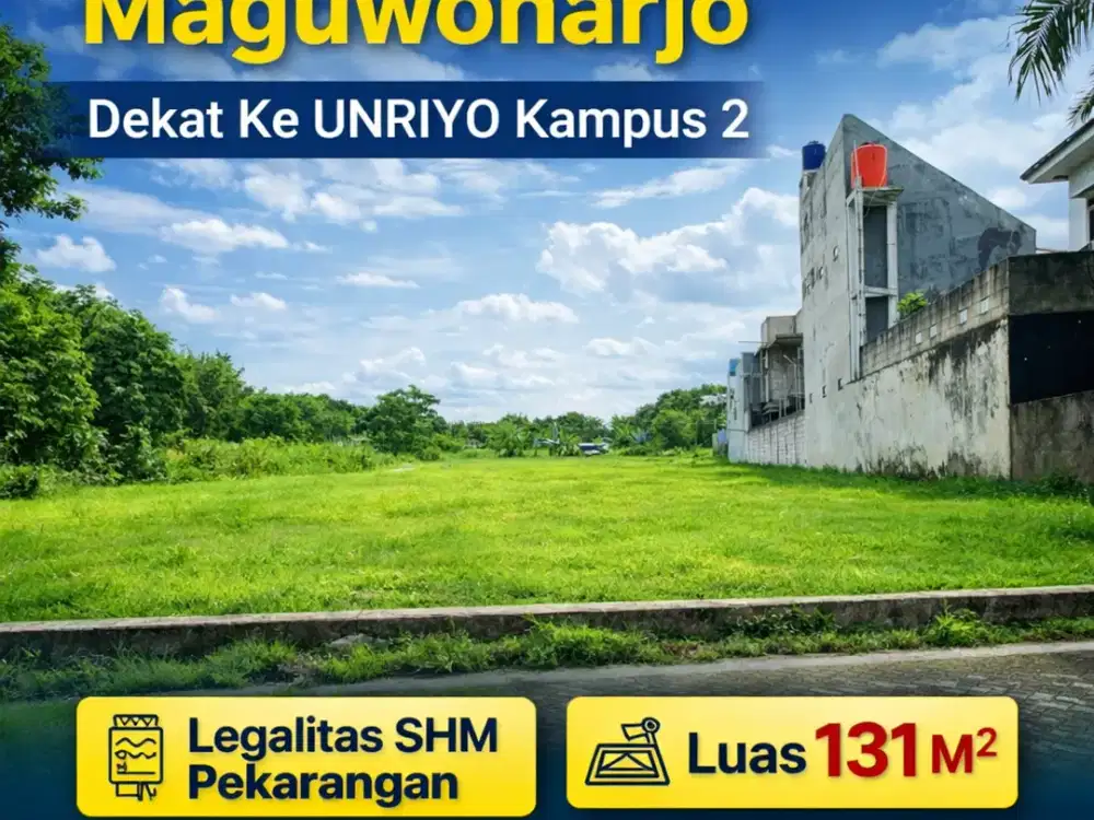 Tanah Maguwoharjo 3 menit dari  UNRIYO kampus 2