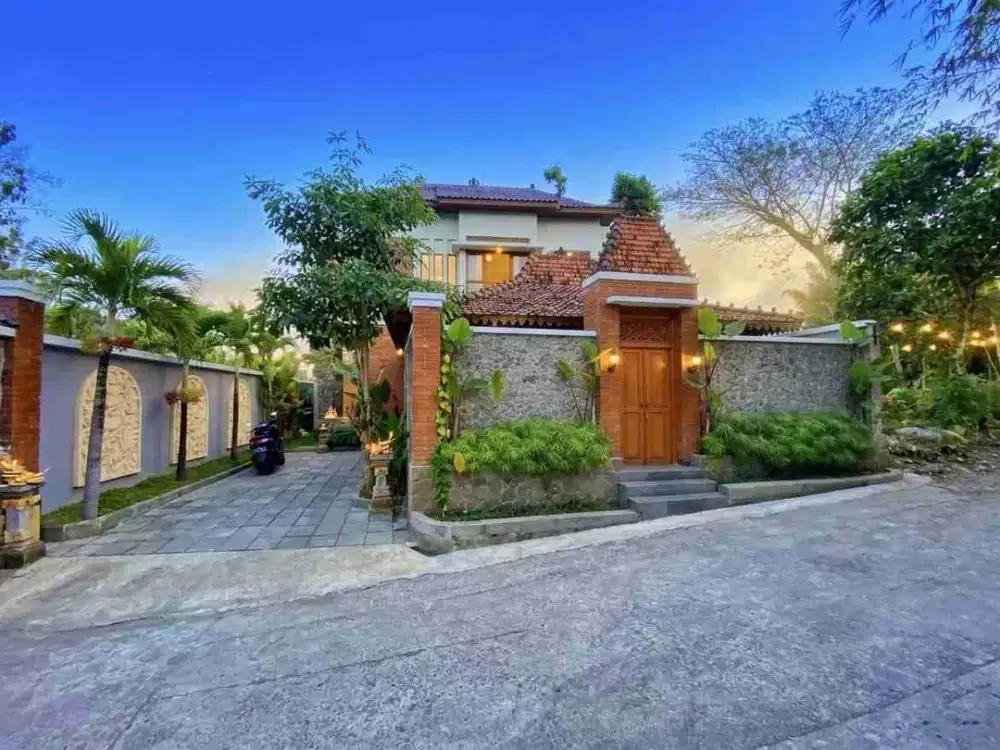 Jual Villa Mewah Joglo Modern Gamping Jogja Private Pool 4 Kamar SHM