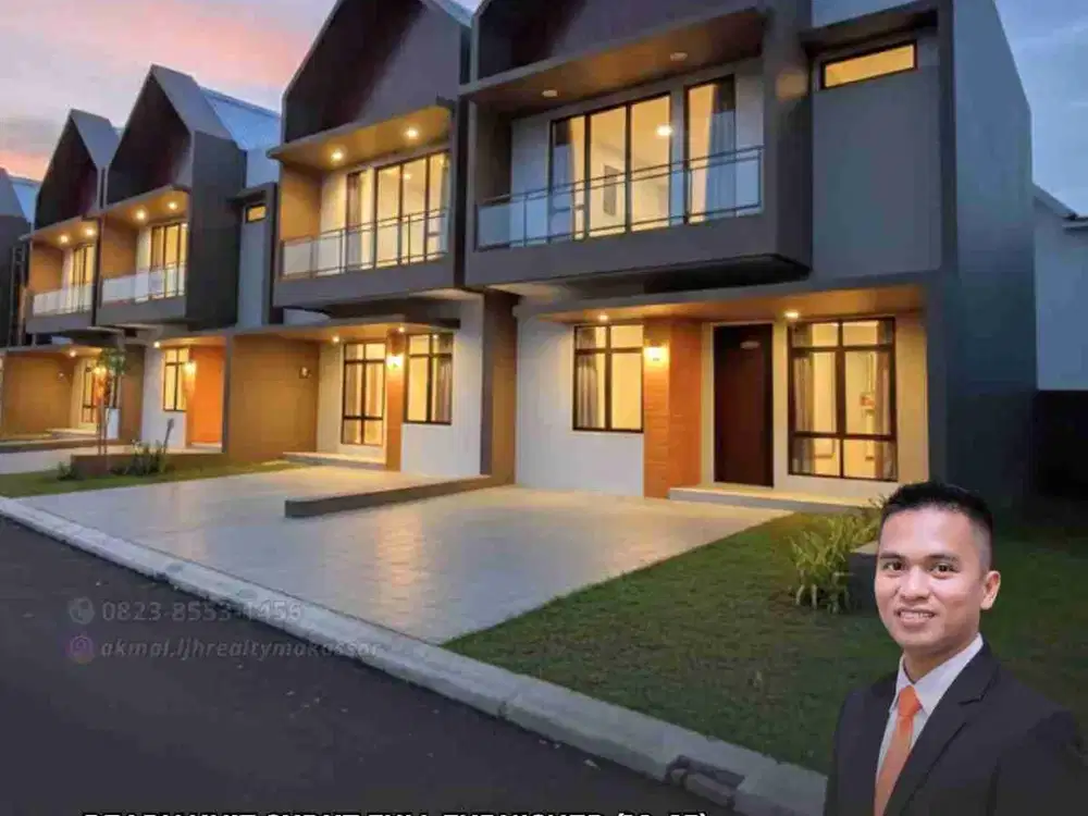 Ready Rumah Sudut 10x15 Full Furnished Hertasning Baru Gowa Makassar