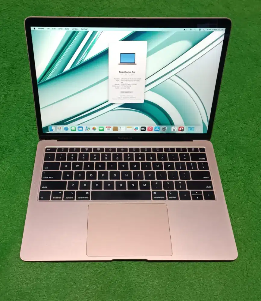 Apple MacBook Air 2018 Intel i5 8/256 Rose Gold Mulus Murah