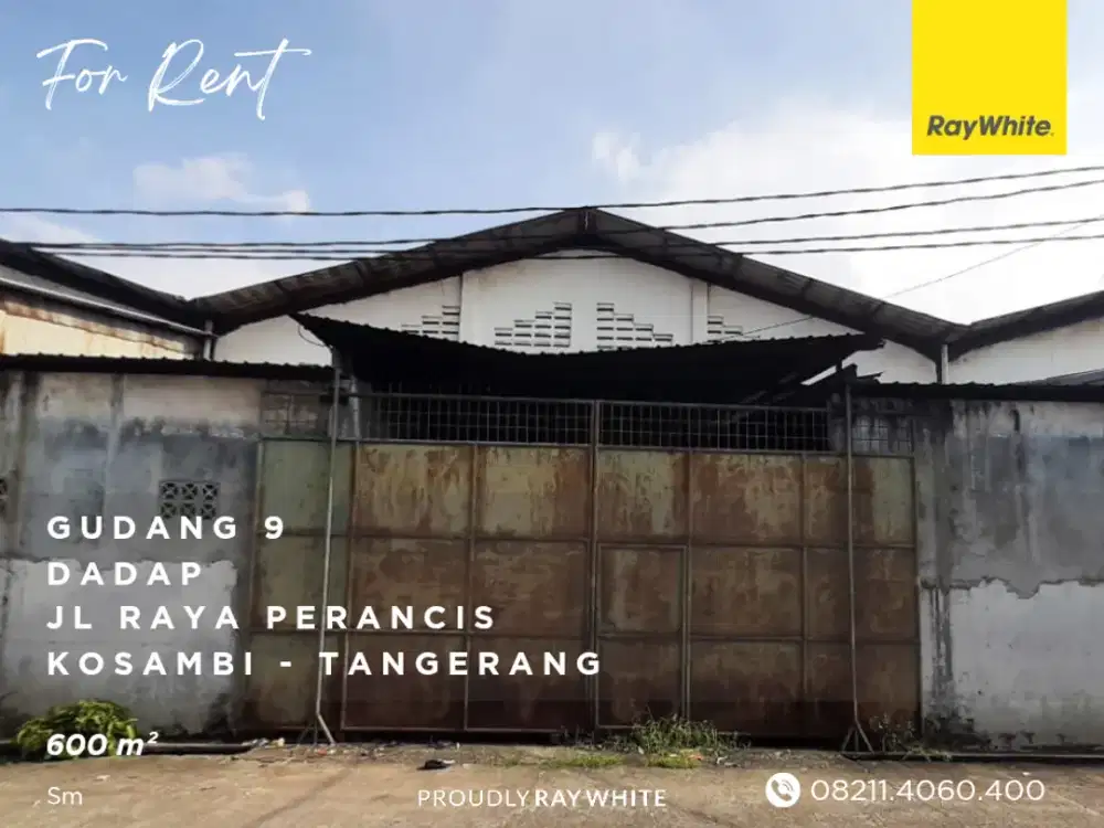 Gudang Dadap Bebas Banjir - Jl Raya Perancis 600 m²