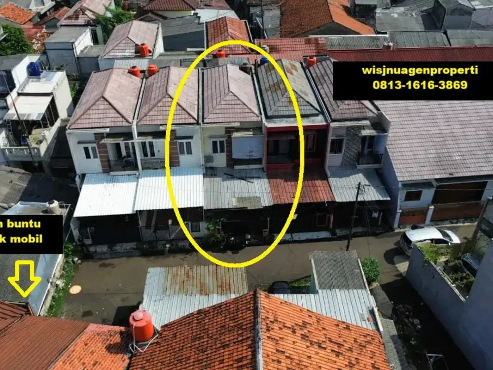 Rumah dekat Bintaro Jaya di Jurangmangu Barat Japos Pondok Aren