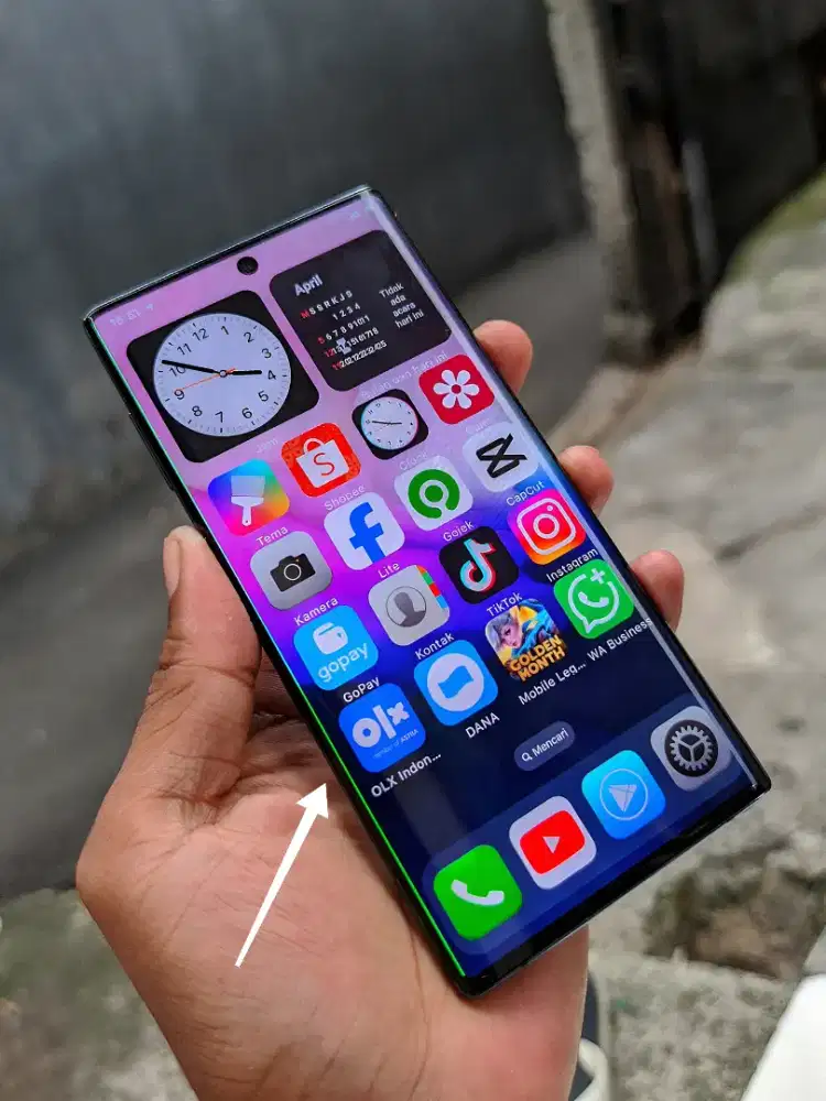 Samsung note 10 layar lengkung flegship 8+8/256gb