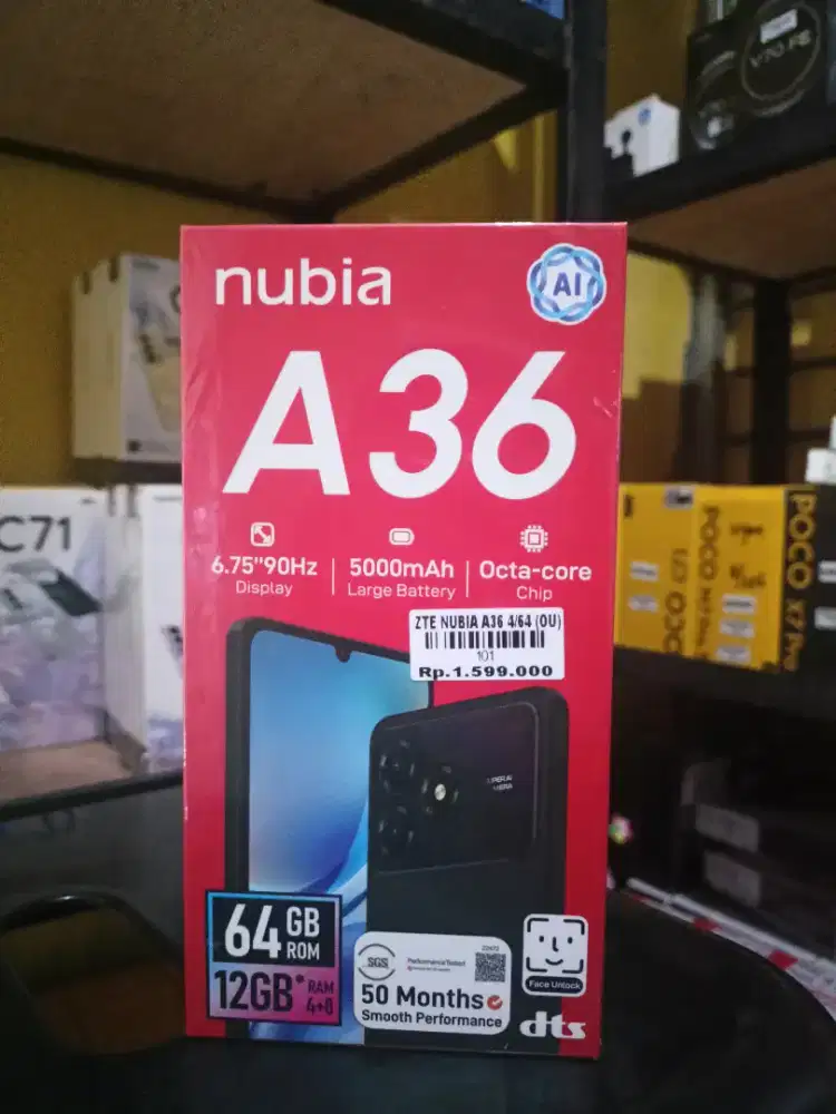 ZTE NUBIA A36 4/64 ATLANTIS DAHSYAT