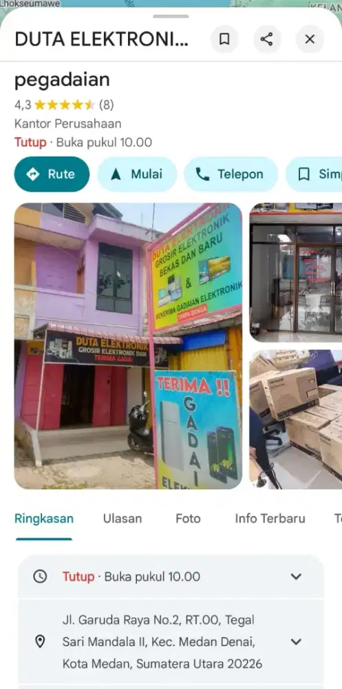 LOWONGAN DI DUTA ELEKTRONIK( DISTRIBUTOR TV) PENJAGA TOKO, LAKI, LAKI