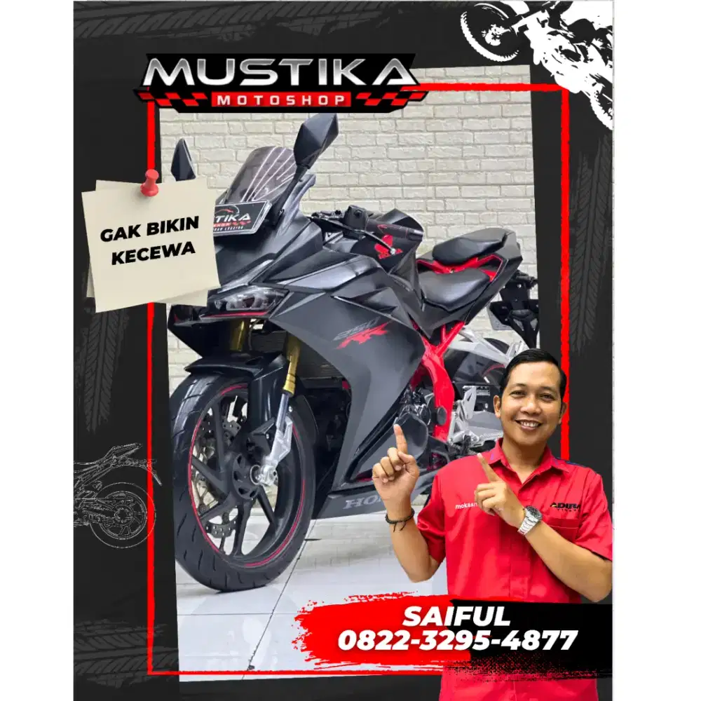Odo 9rb Simpenan!!Honda CBR 250RR 2019 N Kota Black Mulus-Mustika