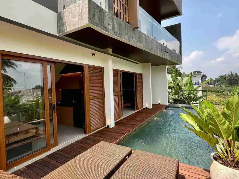 Jual Rumah Villa Sleman Utara View Merapi Private Pool Rooftop SHM