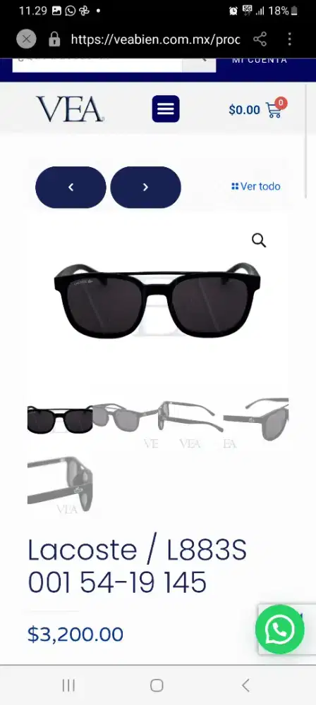 Kacamata Pria Lacoste Original