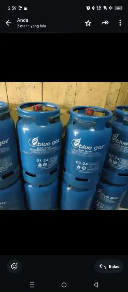 dijual cepat tabung kosong blue gaz