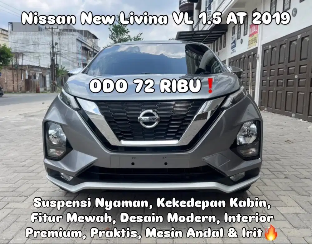 (TDP 76 JUTA!) Nissan New Livina VL 1.5 Automatic Abu - Abu Tua 2019